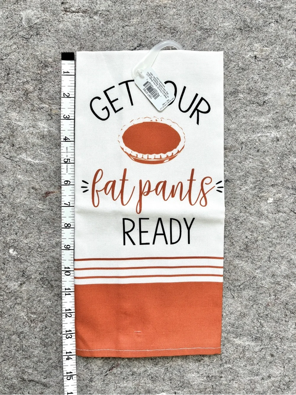 Thanksgiving food themed tea towels cranberries pumpkin pie 100% cotton
